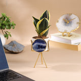 Agate Planter – Blue