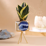 Agate Planter – Blue