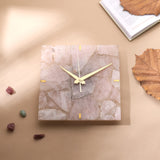 Rose Quartz Square Wall Clock