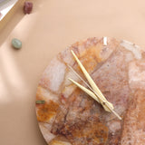 Fire Quartz Round Wall Clock