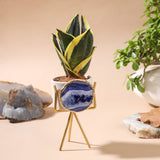 Agate Planter – Blue