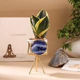 Agate Planter – Blue