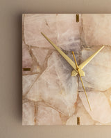 Rose Quartz Square Wall Clock