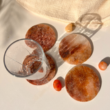 Fire Quartz Round Coaster (Set of 2)