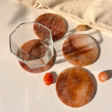 Fire Quartz Round Coaster (Set of 2)