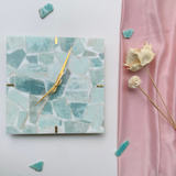 Amazonite Square Wall Clock