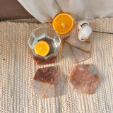 Fire Quartz Hexagon Coaster (Set of 2)