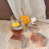 Fire Quartz Hexagon Coaster (Set of 2)