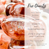 Fire Quartz Round Wall Clock