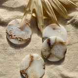 Natural Agate Round Coaster (Set of 2)