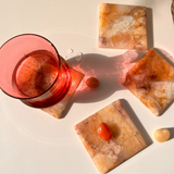 Fire Quartz Square Coaster (Set of 2)