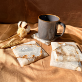 Natural Agate Square Coaster (Set of 2)