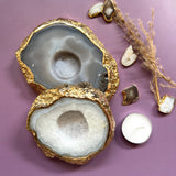 Agate Candle Holder - Natural