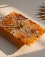 Fire Quartz Rectangle Wall Clock
