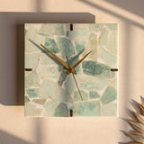 Amazonite Square Wall Clock