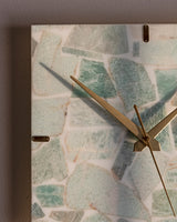 Amazonite Square Wall Clock