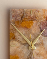 Fire Quartz Rectangle Wall Clock