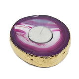 Agate Candle Holder - Pink