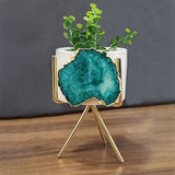 Agate Planter – Green