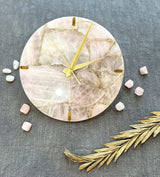 Rose Quartz Round Wall Clock