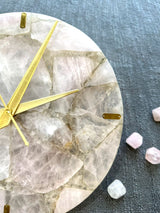 Rose Quartz Round Wall Clock