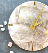 Rose Quartz Round Wall Clock