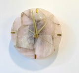 Rose Quartz Round Wall Clock