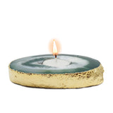 Agate Candle holder - Green