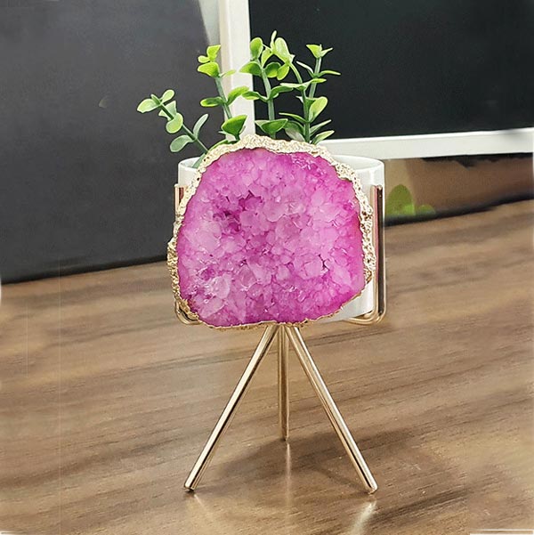 Agate Planter – Pink